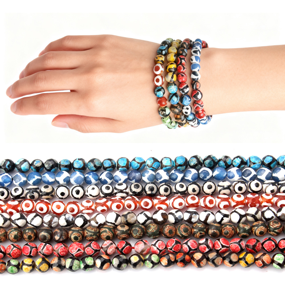 Jewelry Making With Stones - 8mm/corda pedra natural facetada ágata contas