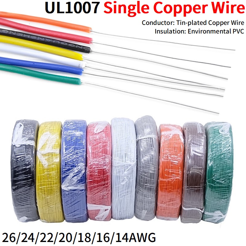 Wire 22 Gauge Copper - Único Núcleo Fio de Cobre, Linha