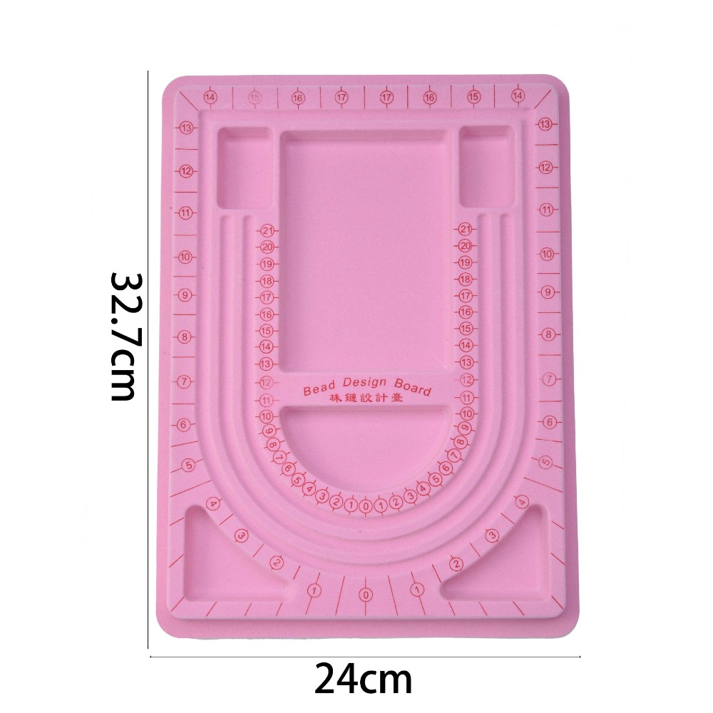 Jewelry Making Board - Tabuleiro de Miçangas Colorido Flockeda para