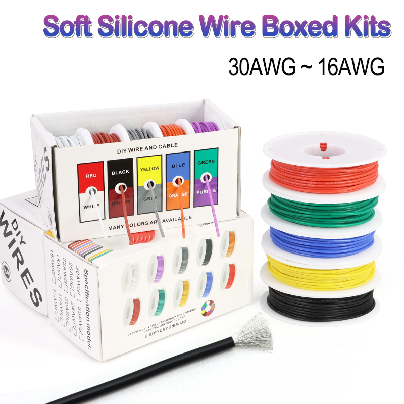 Wire 22 Gauge Copper - Kit em Caixa de Fios de