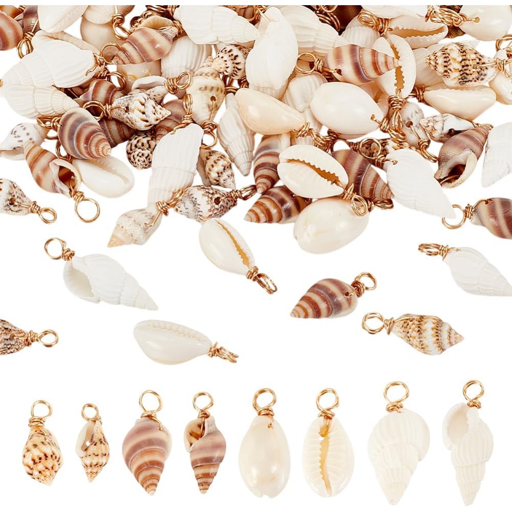 Jewelry Making Tutorial - 100 pçs 4 estilos encantos de