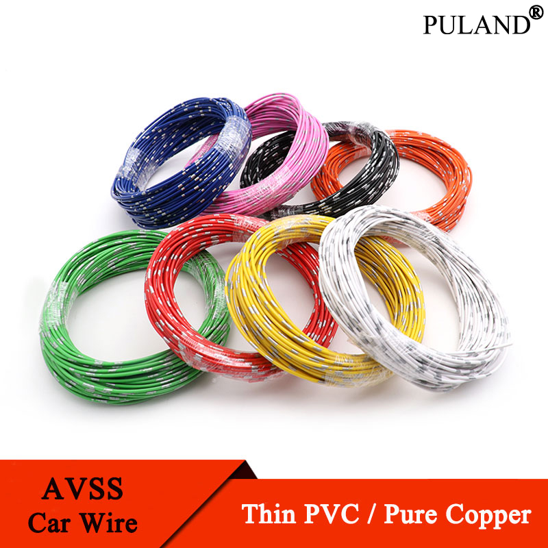 Wire 22 Gauge Copper - 5 ~ 50m avss fios automotivos