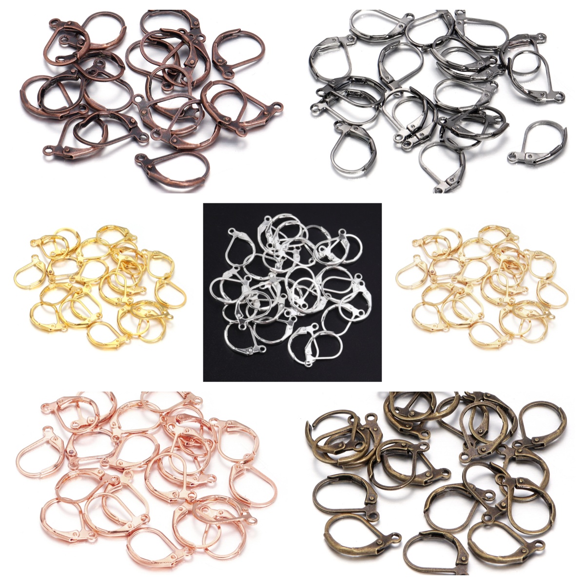 Jewelry Making Findings - 50 peças/lote Ganchos de Brinco Hipoalergênicos