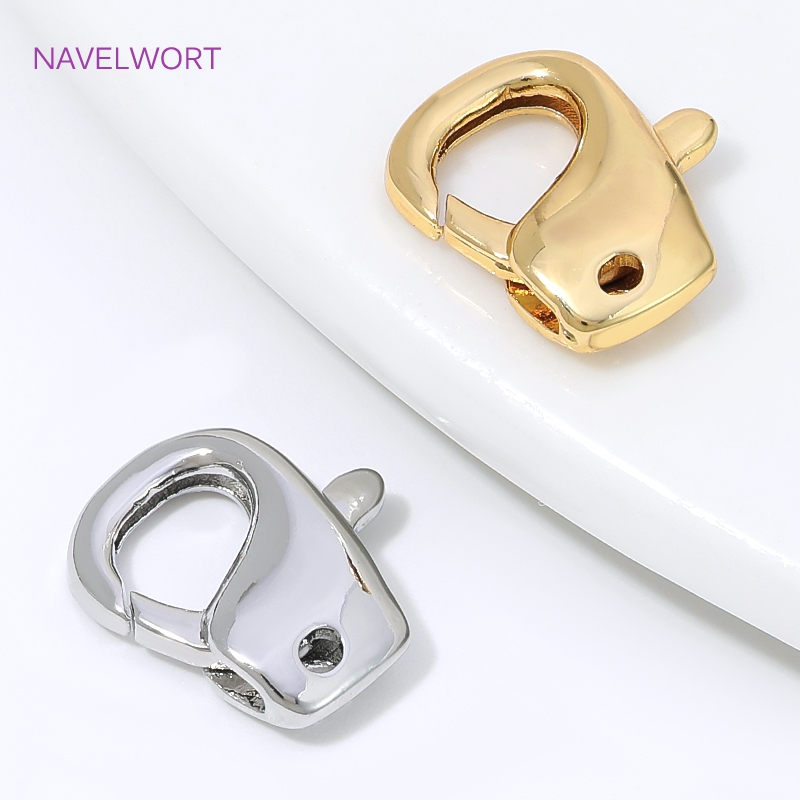 Jewelry Making Items - Conector de Fecho Lagosta Banhado a