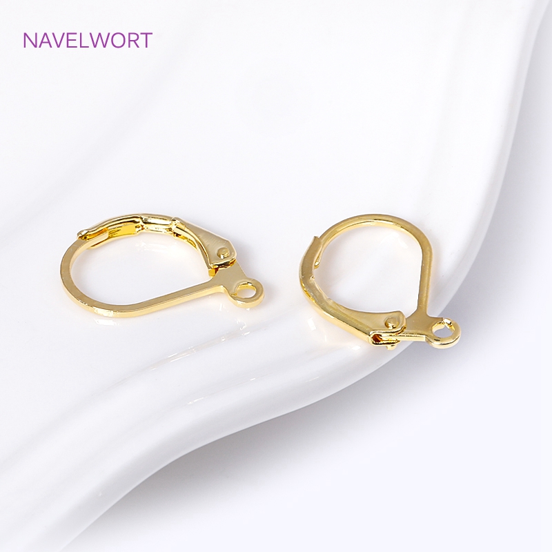 Jewelry Making Items - Moda francesa brinco alavanca-traseira earwires 18k