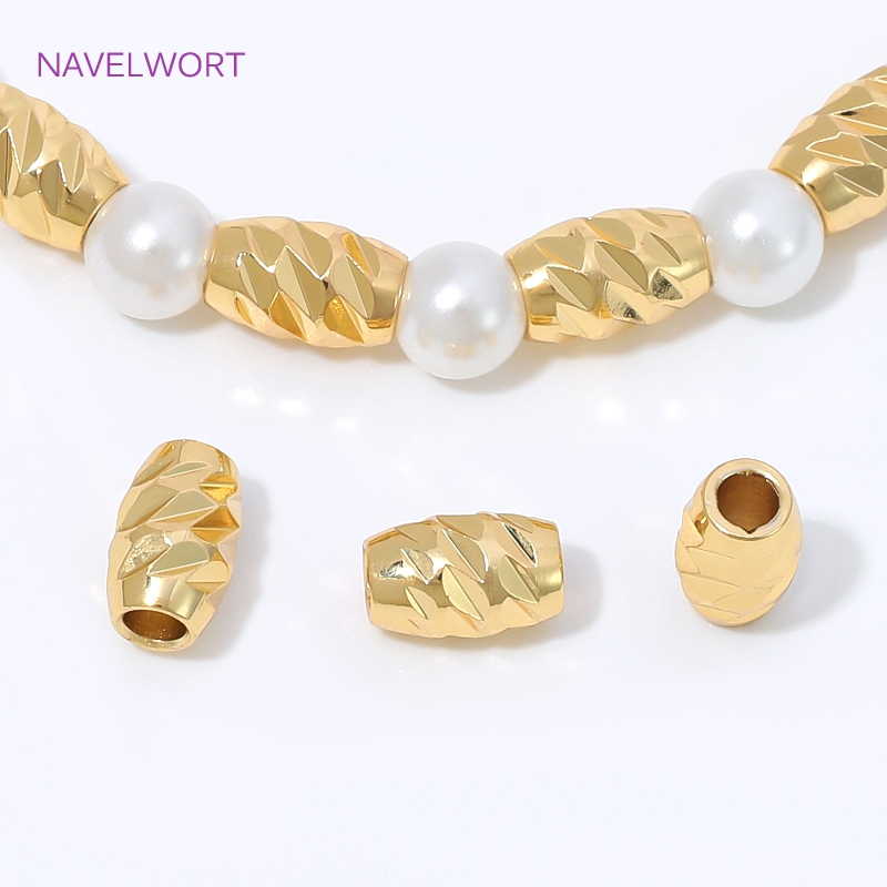 Jewelry Making Items - Contas espaçadoras de latão 4/6mm com