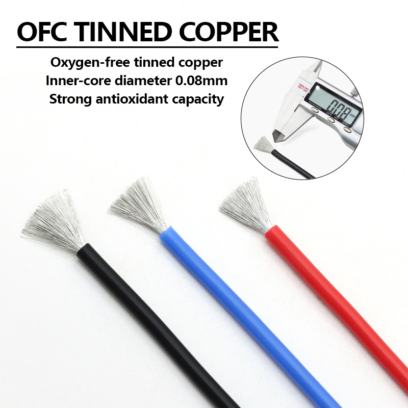Fios de borracha de silicone m - Wire 22 Gauge Copper avaliação e preço