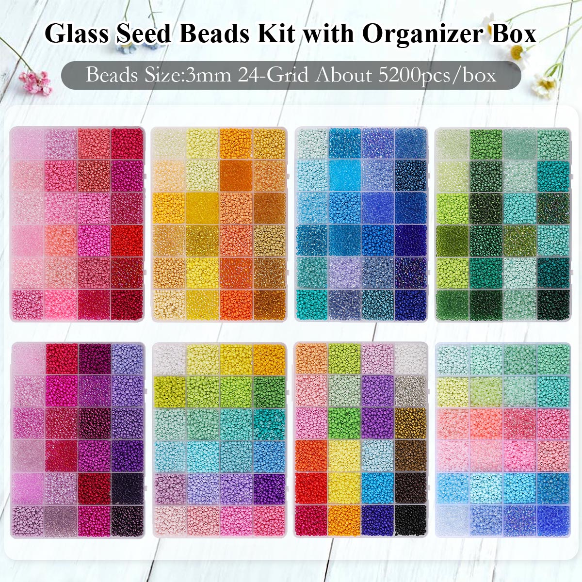 Kit com 5200 Contas de Vidro S - Jewelry Making Tutorial avaliação e preço