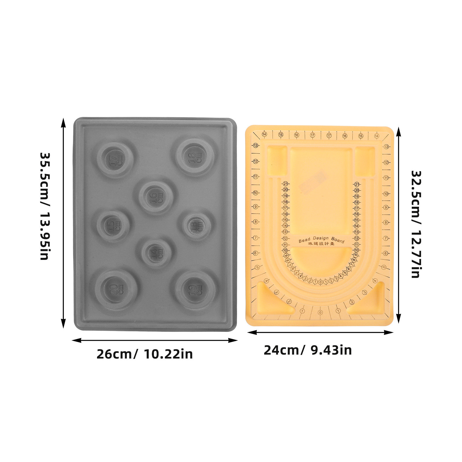 2 Peças de Bandeja para Design - Jewelry Making Board avaliação e preço