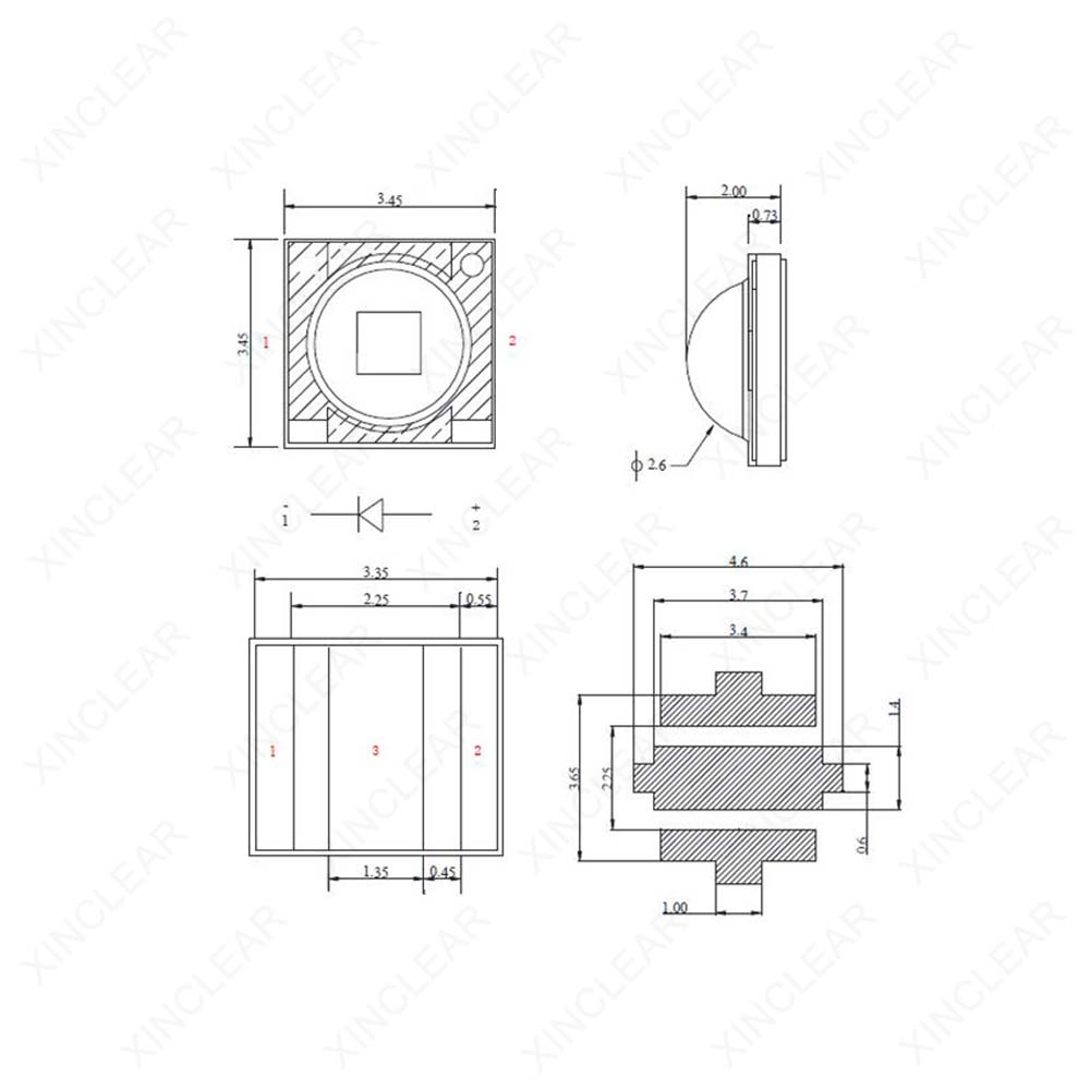 Chip de led smd3535 1w 3w bran - Jewelry Making Board avaliação e preço