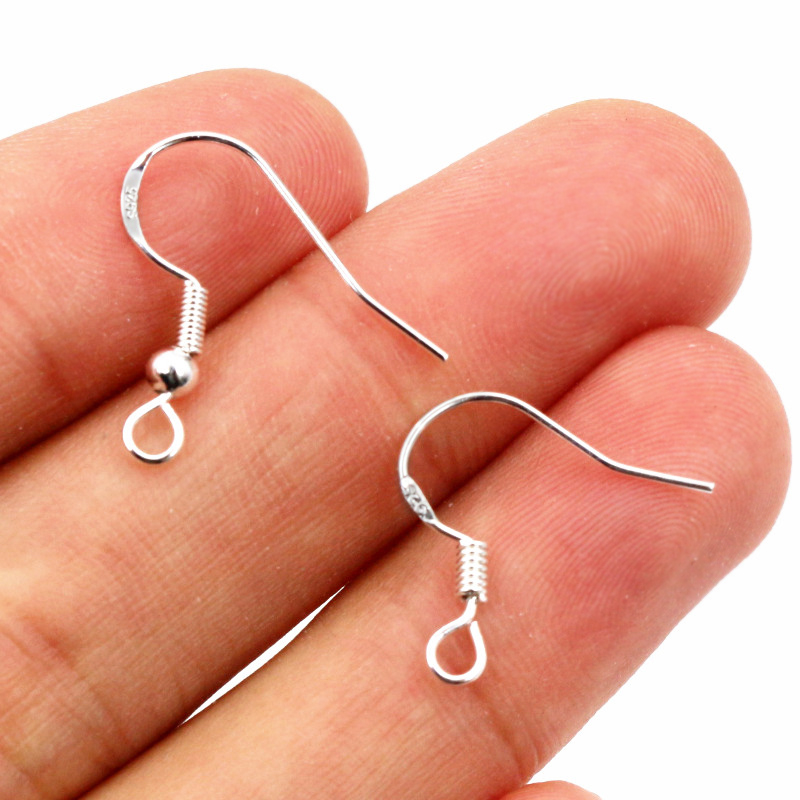 Brinco de prata esterlina 925, - Jewelry Making Findings avaliação e preço