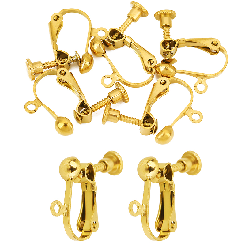 4 peças de fechos de brinco em - Jewelry Making Findings avaliação e preço