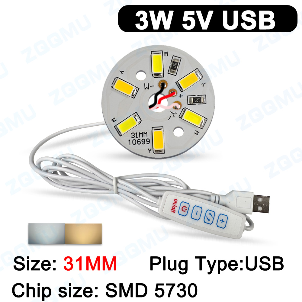 Placa de luz led usb dc5v 3w 6 - Jewelry Making Board avaliação e preço