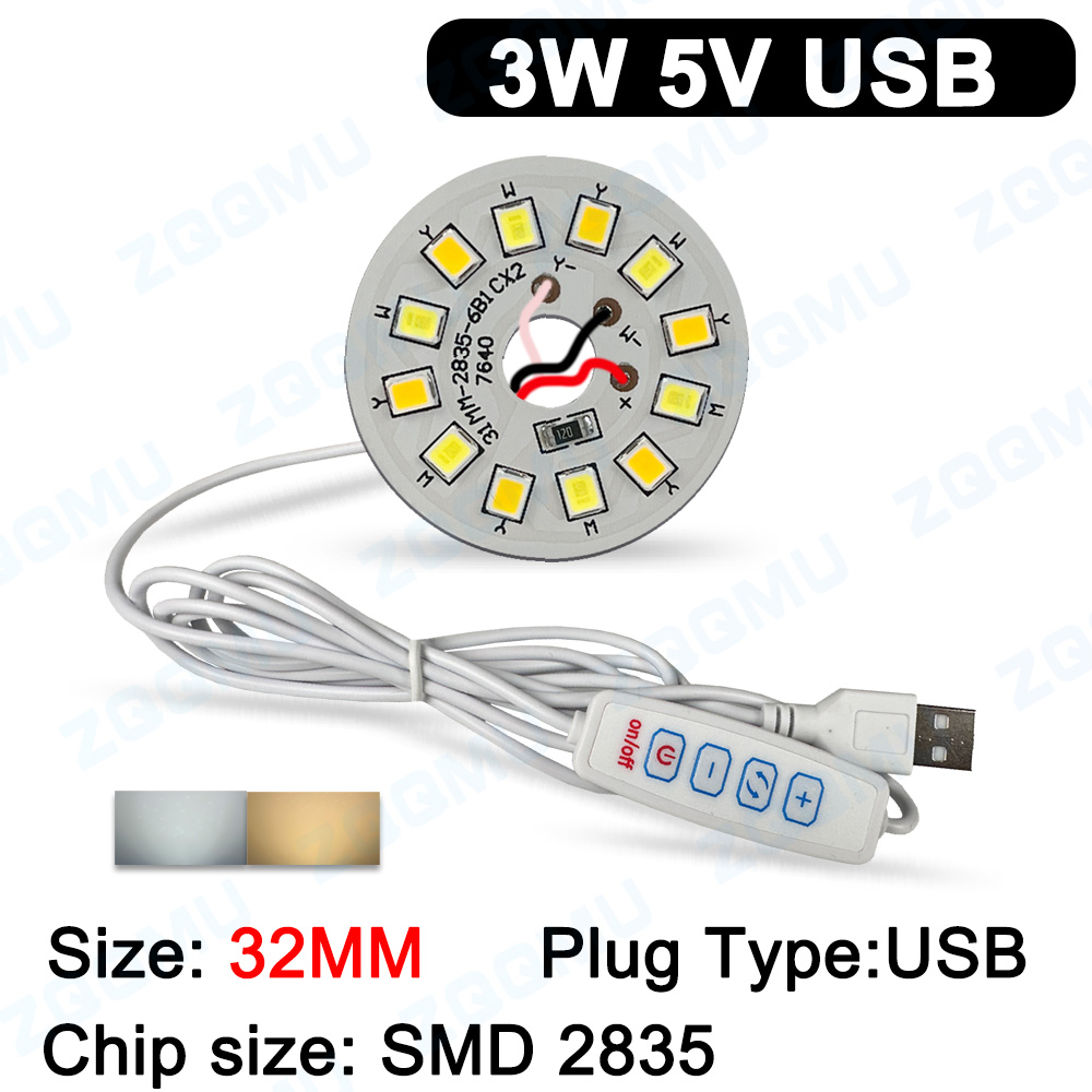 Placa de luz led usb dc5v 3w 6 - Jewelry Making Board avaliação e preço