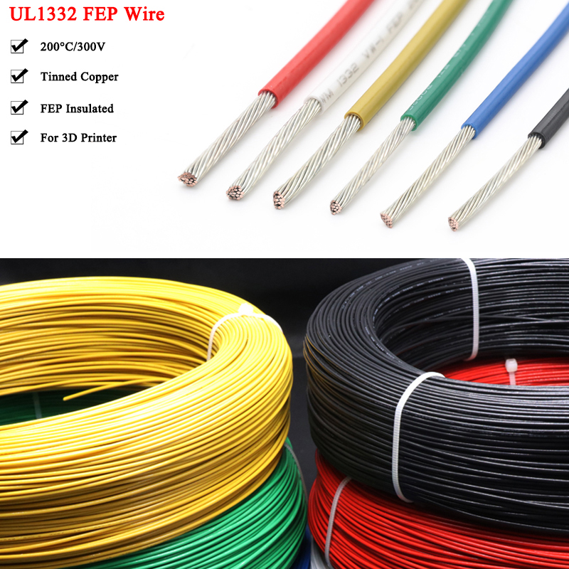2/5/10m UL1332 PTFE Fio de alt - Wire 22 Gauge Copper avaliação e preço