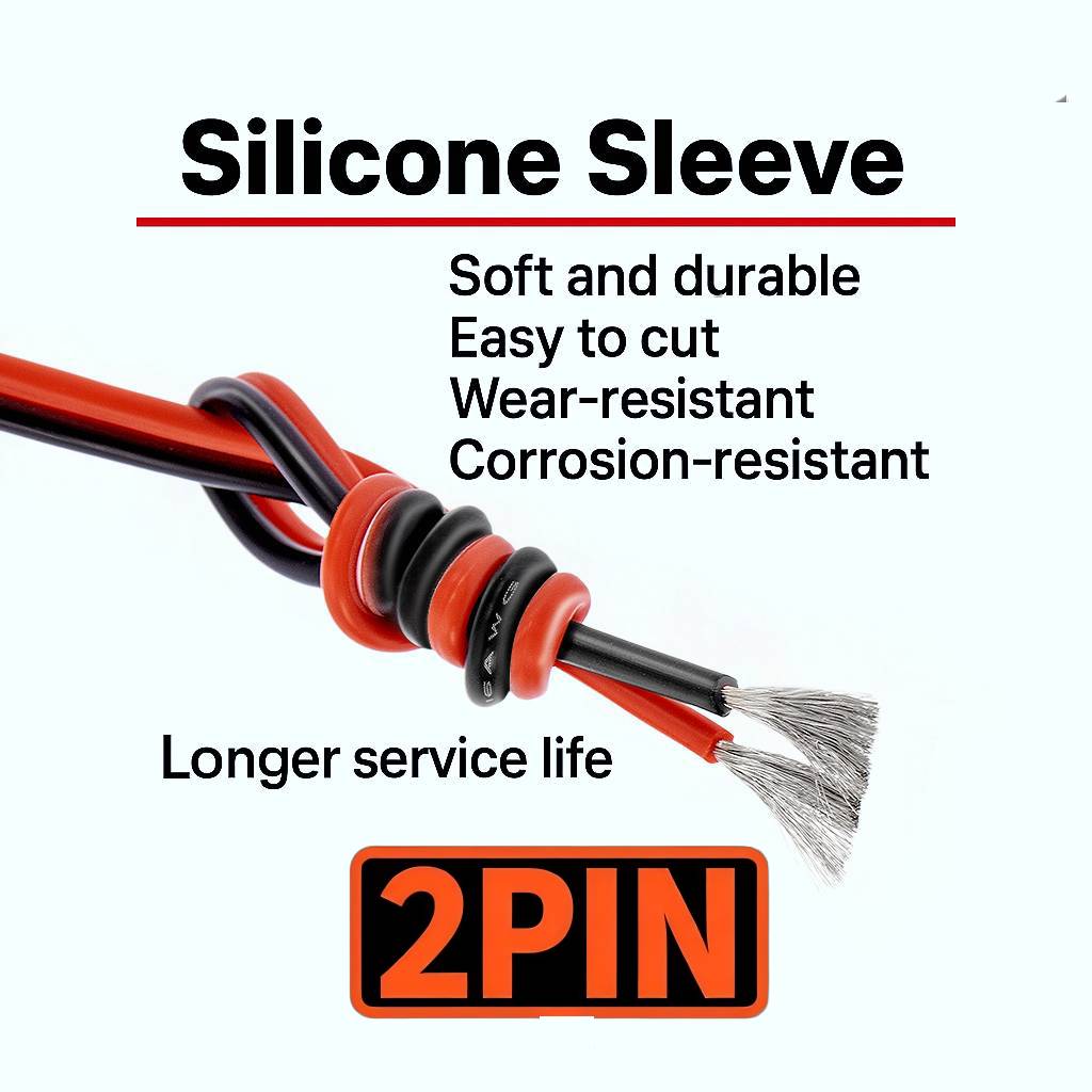 Cabo de silicone preto vermelh - Wire 22 Gauge Copper avaliação e preço
