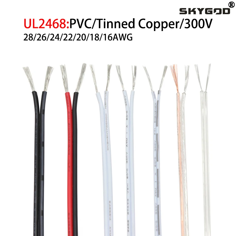 1m/5m 28 26 24 22 20 18 16 awg - Wire 22 Gauge Copper avaliação e preço