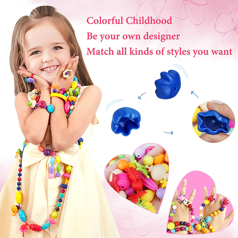 100 pçs pop contas crianças me - Jewelry Making 4 Year Old avaliação e preço
